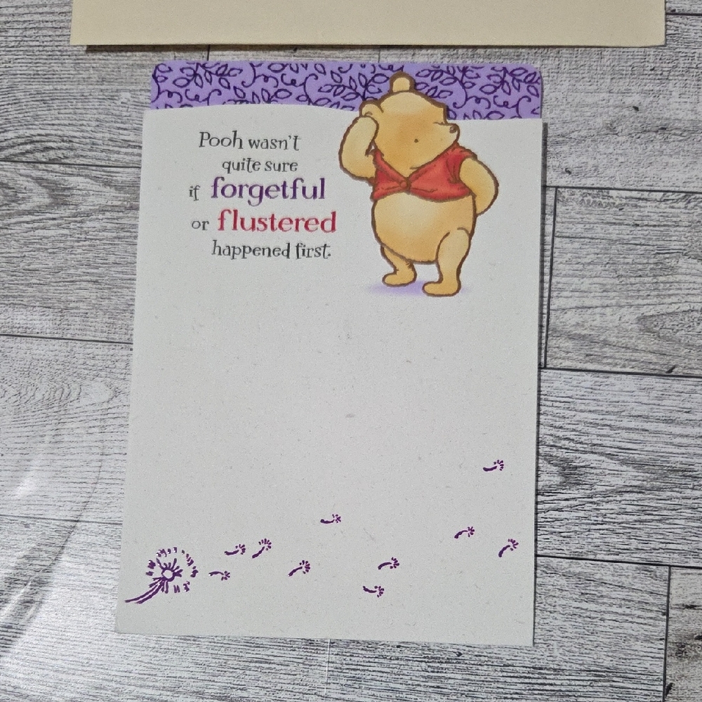 Hallmark Disney Winnie The Pooh Greeting Card